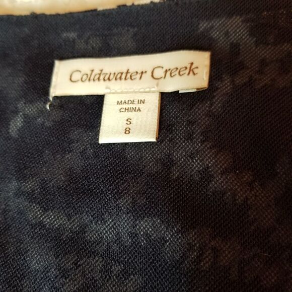 Coldwater Creek Black & White Dress 8 - Picture 6 of 8